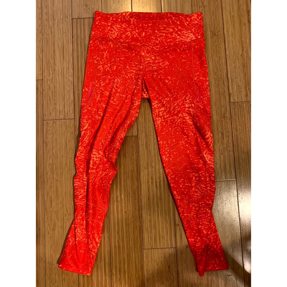 Orange Adidas Workout Leggings